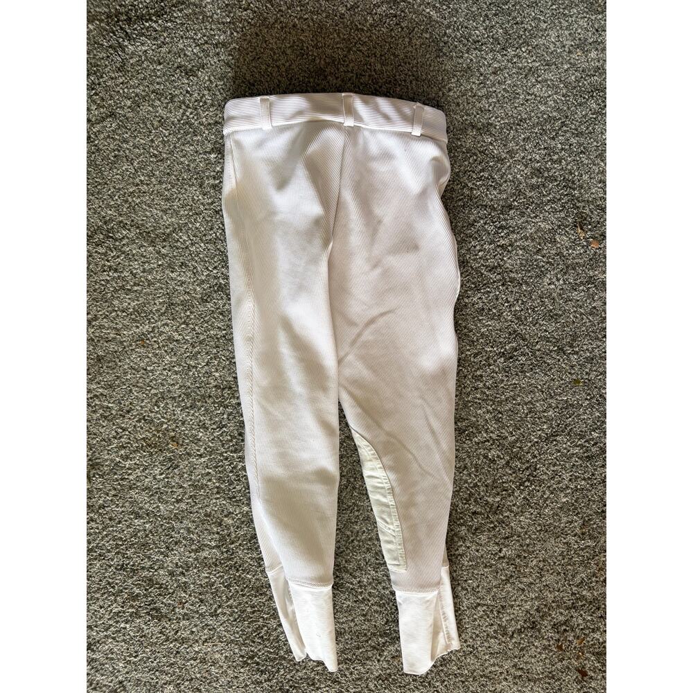 Equestrian white riding pants girls 8